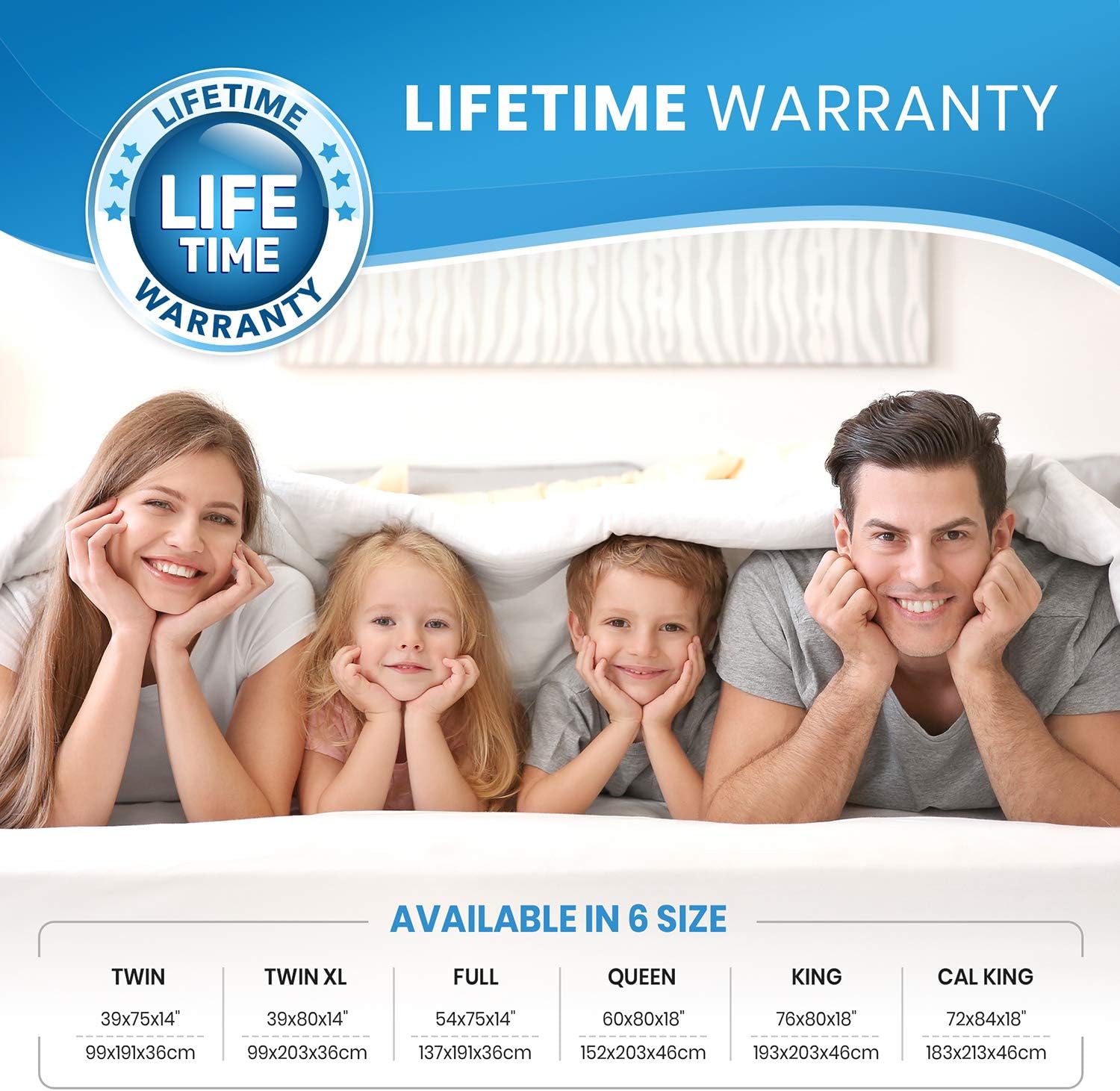 Everlasting Comfort Waterproof Full Size Mattress Protector - Includes 2 Pillow Protectors - 100 Percent Waterproof Fitted Sheet - Dual Layer Breathable Membrane: Home & Kitchen