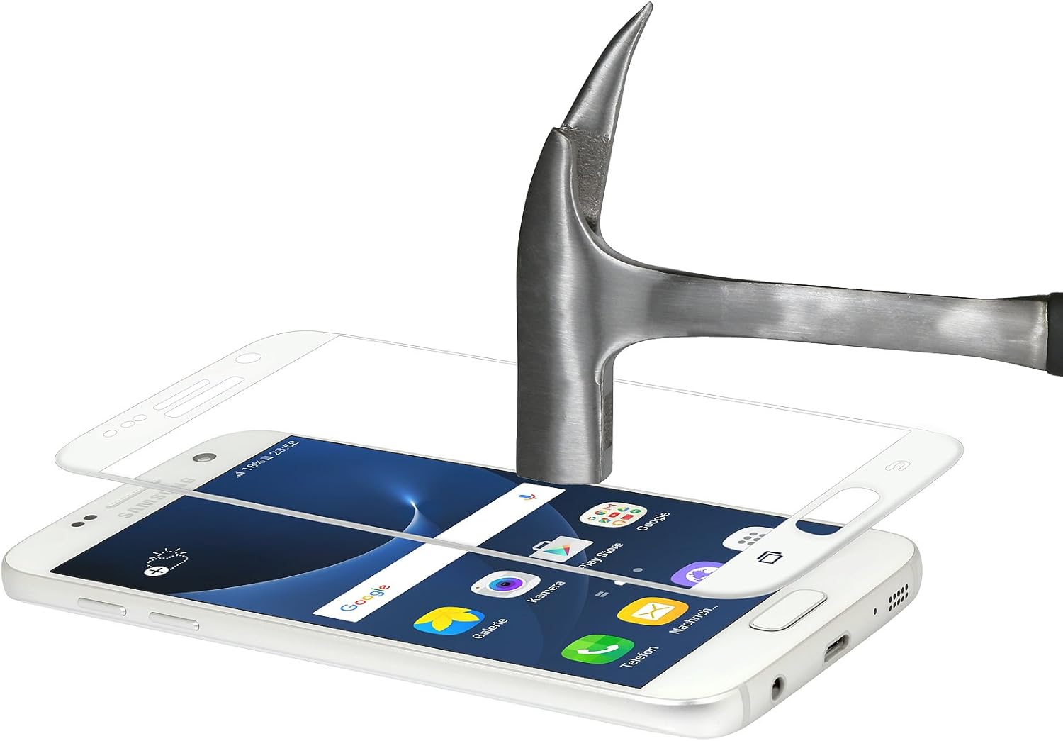 StilGut Samsung Galaxy S7 Screen Protector, 3D Curved Tempered Glass for Galaxy S7 with Full Screen and Edges Coverage - Image 4