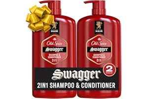 Old Spice Swagger 2-in-1 Shampoo and Conditioner Set for Men, Cedarwood Lime Scent, Healthier, Fuller, More Moisturized Looking Hair, Barbershop Quality, 29.2 Fl Oz Each, Twin Pack