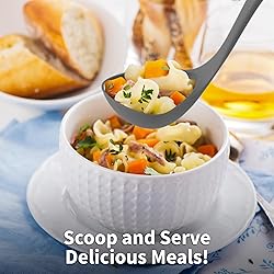 Zulay Soup Ladle Spoon with Comfortable Grip