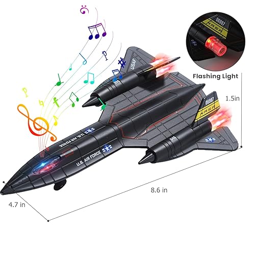 Double Metal Fighter Army Toy Airplane Model with Sound Light