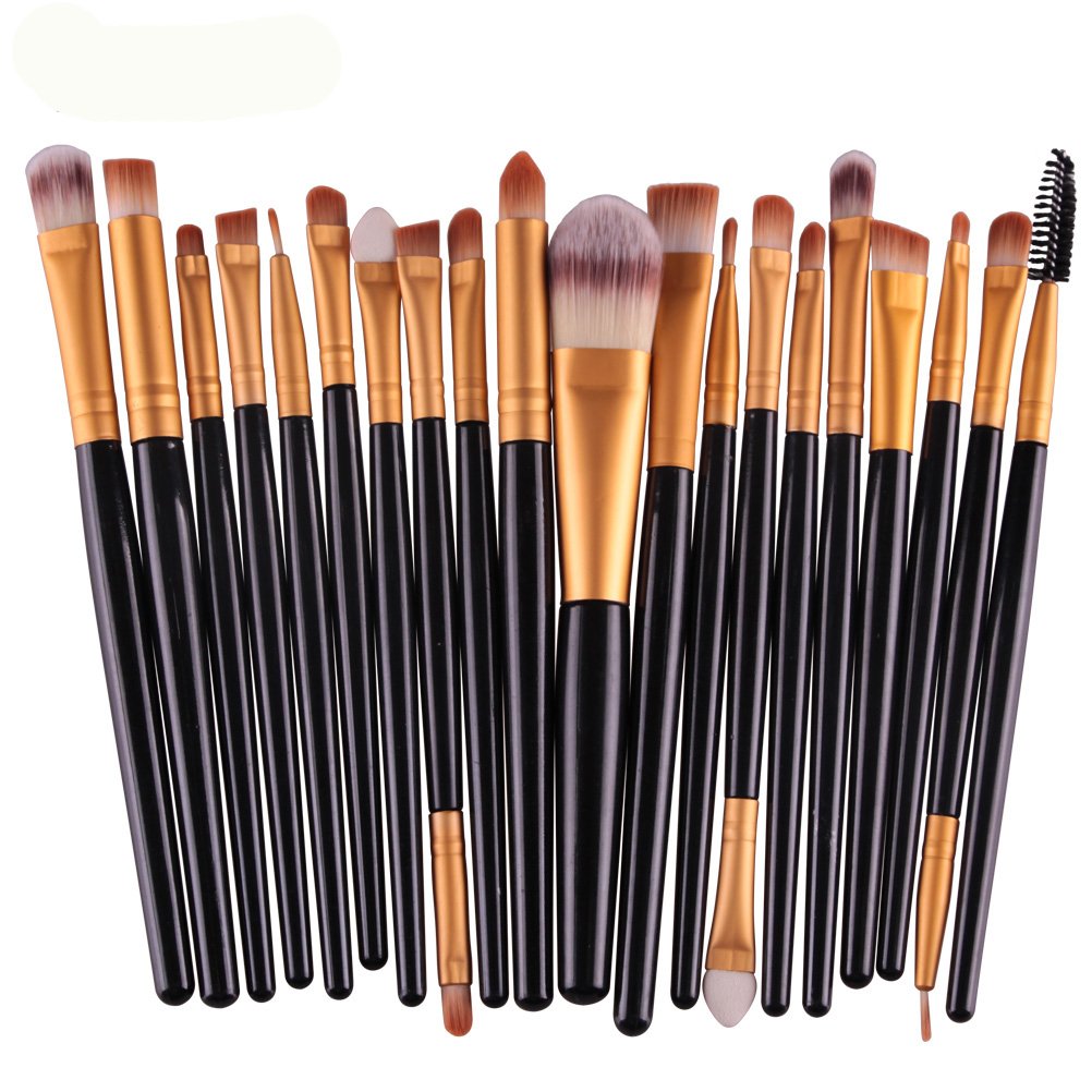 Makeup Brush Set,MAANGE 20 Pieces Professional Eye Makeup Cosmetics Brush Set,Cosmetics Blending Brush Tools (black)