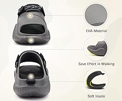 COFACE Mens Clogs with Arch Support Orthopedic