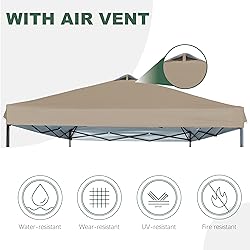 JANCANOPY 12x12 Canopy Replacement Top with Air