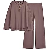 LILLUSORY Women's 2 Piece Lounge Sets Oversized Slouchy Matching Cozy Knit Sets