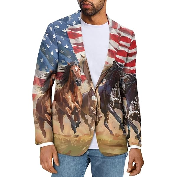 Renewold Brown Cow Print Lightweight Sport Coats Suit Tops for Men