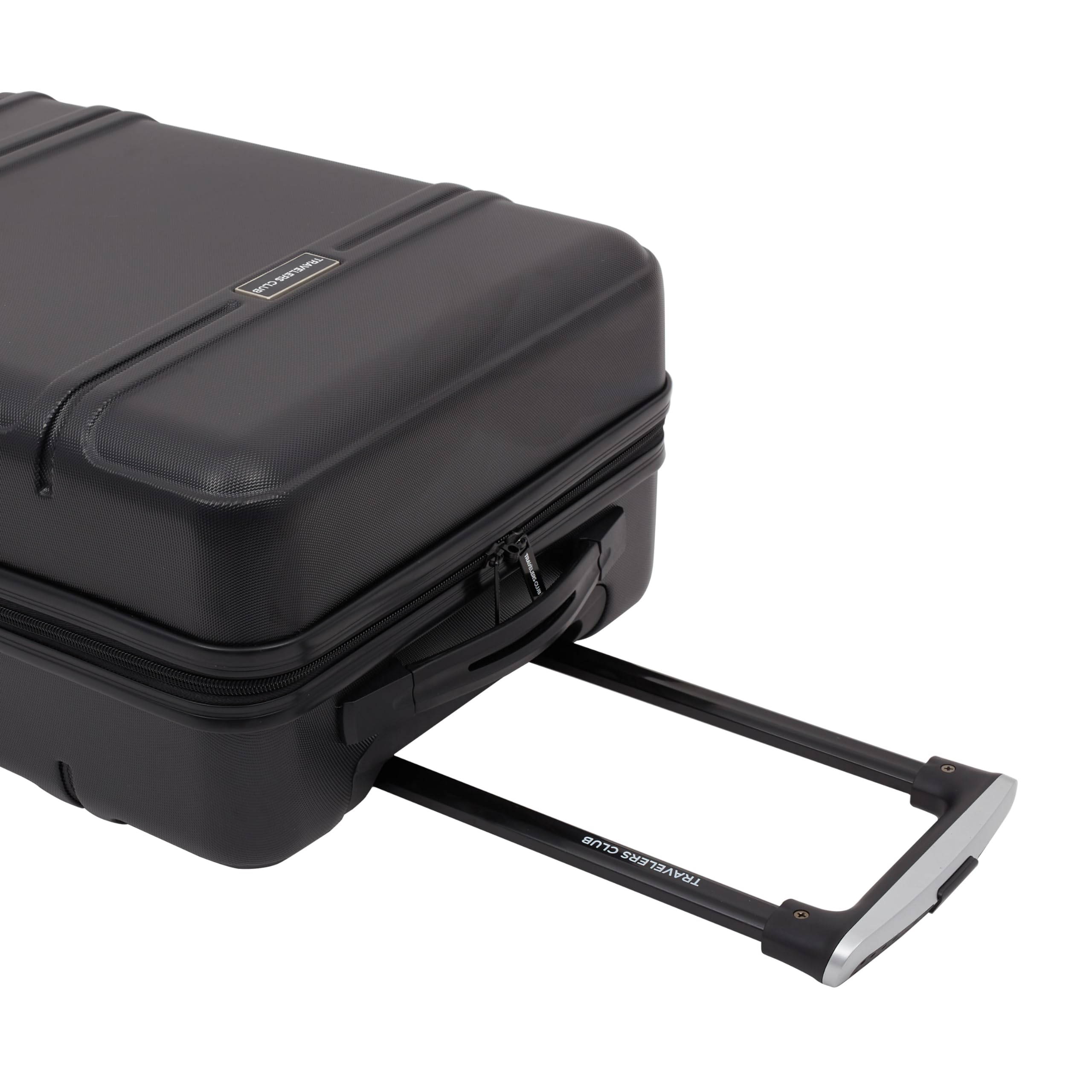 Travelers Club Skyline Spinner Luggage, Black, 20-Inch Carry-On