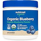 Nutricost Organic Blueberry Powder 8oz (227 Grams) - Pure, Gluten Free, Non-GMO, from Organic Blueberries