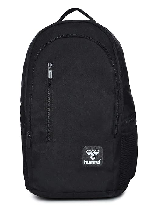 solid black backpack