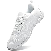 HWJHMX Cheer Shoes White Womens Cheerleading Shoes Youth Girls Athletic Training Breathable Lightweight Competition Comfortable Sneakers Size