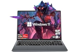 KAIGERR 2025 AMD Laptop, 16.1inch Laptop Computer with AMD Ryzen 7 5000 Series(8C/16T, Up to 4.3GHz), 16GB RAM 512GB NVMe SSD Windows 11 Laptop, Radeon RX Vega 8 Graphics,WiFi 6, Backlit KB,53Wh Battery,Gray