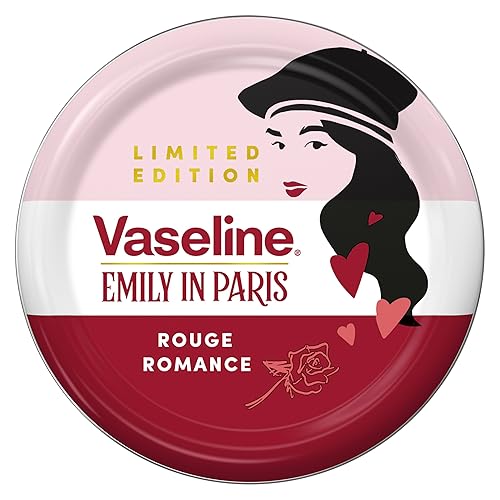 Vaseline Rouge Romance Lip Balm Tin Limited Edition x Emily in Paris For moisturisation and a deep red Parisian tint 20 g