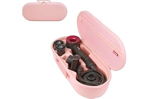 WOKEMA LOVE Hard Protective&Presentation Laifen Hair Dryer Only (Carrying) Travel Case Storage Bag Holder for Laifen Hair dryer (2Way Zipper, Peachy Pink