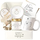 VKTASIMK Engagement Gifts for Couples, Gift for Newly Engaged Couples, Ring Finger Coffee Mug Set, Engagement Gifts for Her, Women, Best Engaged Gift Set