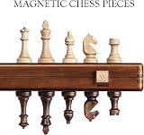 A&A 15 inch Magnetic Wooden Chess Set with 3 inch King, 2 Extra Queens, view 9
