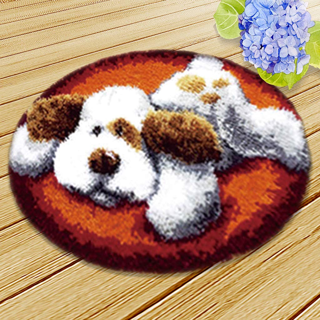 Dog SM SunniMix DIY Latch Hook Kit Cartoon Animals Santa Claus