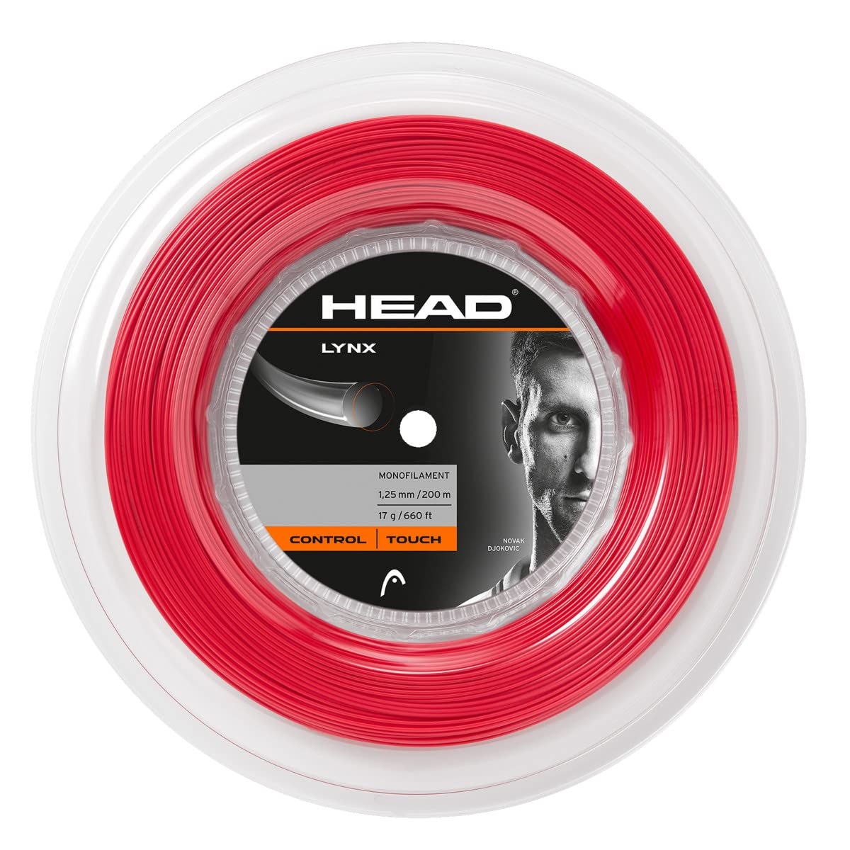 HEAD Unisex - Adult Lynx Roll Tennis String, Unisex - Adults, 281794-RD 18, red, 18