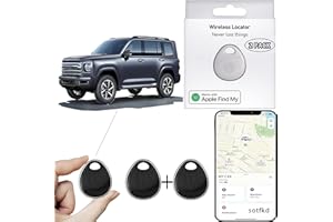 SOTFKD 2 Pack GPS Tracker for Vehicles,Car Tracker Device Hidden for Vehicles,Tracker Device for Vehicles,GPS Tracker (Only iOS) | MFi Certificated | No Monthly Fee | Waterproof | Work with Find My