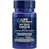 Life Extension Super Ubiquinol CoQ10 with Enhanced Mitochondrial Support, Potent Heart Health & Cellular Energy Production Support, Ultra-absorbable, Gluten-Free, Non-GMO, 100 mg, 60 softgels