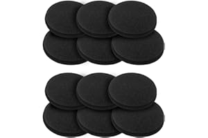 BRENSTEN 12 Pieces Activated Carbon Compost Bin Filters - 6.7 Inch Extra Thick Indoor Compost Bucket Filter Activated Charcoal Countertop Replacement Bin Filters, Round