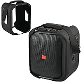 TXEsign Travel Carrying Strap Cover for JBL PartyBox Encore Essential Portable Party Speaker, Hard EVA Shell Two Sides Protective Case Speaker Cover with Shoulder Strap and Base Support Feet