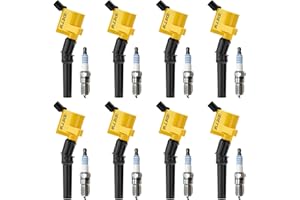 DETYI DG508 Ignition Coil Pack & Iridium Spark Plug SP479 Set, Compatible with Ford 4.6L/5.4L V8 Engines, Fits F-150, F-250, F-350, Expedition, Crown Victoria, Mustang, Lincoln – High Performance Upgrade
