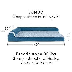 Furhaven Memory Foam Dog Bed for Large Dogs