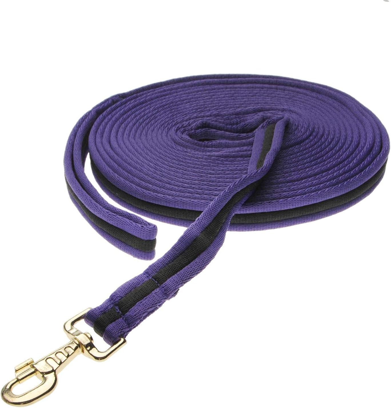 Kincade 2 Tone Padded Lunge Rein Purple Amazon.co.uk Clothing