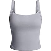 OQQ Women Sleeveless Tank Top Adjustable Fitting Scoop Neck Stretch Clothes Basic Cami Shirts 2025