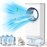 Evaporative Air Cooler, 3 In 1 Air Cooler for Room, Bladeless Evaporative Cooler, Swamp Cooler, Portable Cooling Fan, 6 Ice P