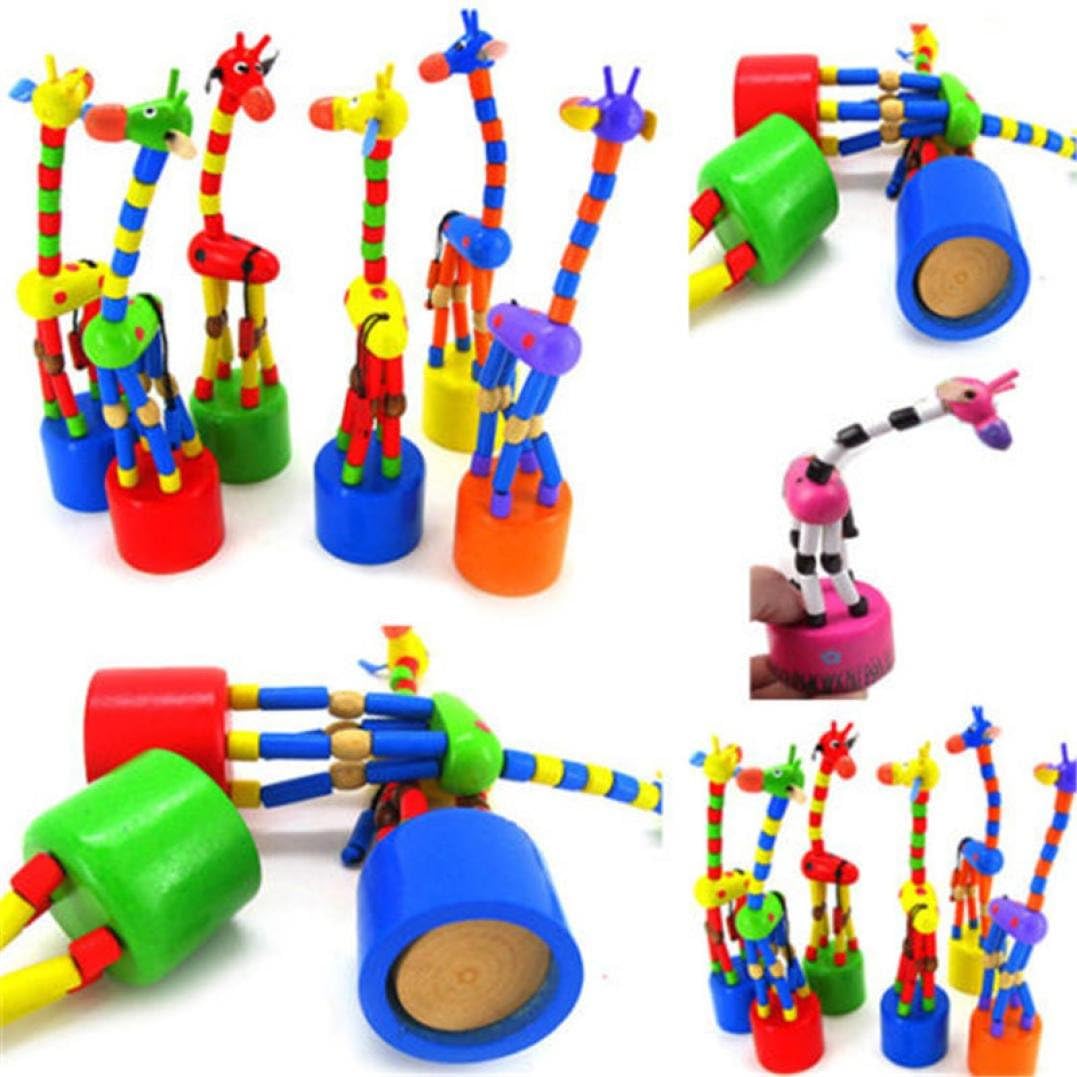Celendi Giraffe Baby Crib Toy Favorite Baby Toys Rocking Giraffe Wooden Toy