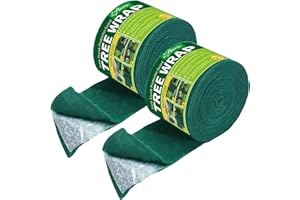 Riare 2 Pack 3-Layer Thicken Tree Wraps to Protect Bark for Winter- Total 130 Feet Cold-Proof Tree Trunk Guard Wrap Protection for Damaged Bark, Tree Protectors from Deer Animals, Frost, Freeze