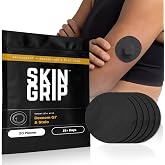 Skin Grip Adhesive Patches Compatible with Dexcom G7 &amp; Stelo CGM Sensors | Waterproof &amp; Sweatproof Cover for Continuous Glucose Monitor Sensor, Strong Hold, 15+ Days of Grip, 20 Pack, Black