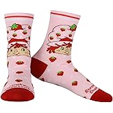 Mad Engine Strawberry Shortcake Socks Women's Berry Lovely Adult Quarter Ankle Socks 1 Pair