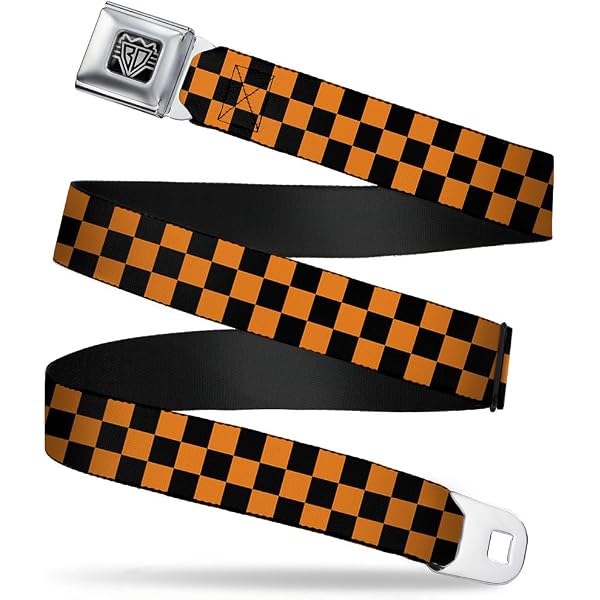 Buckle Down Belt Buckle-Down Seatbelt Belt - Plaid Design, Adjustable 24-38 (1.5 Wide, Made In USA) Seatbelt Belts For Men