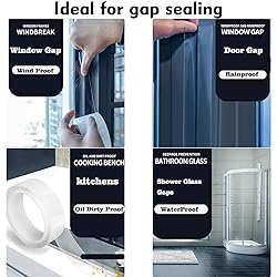 Transparent Window Weather Sealing Tape 2 Inch x 33