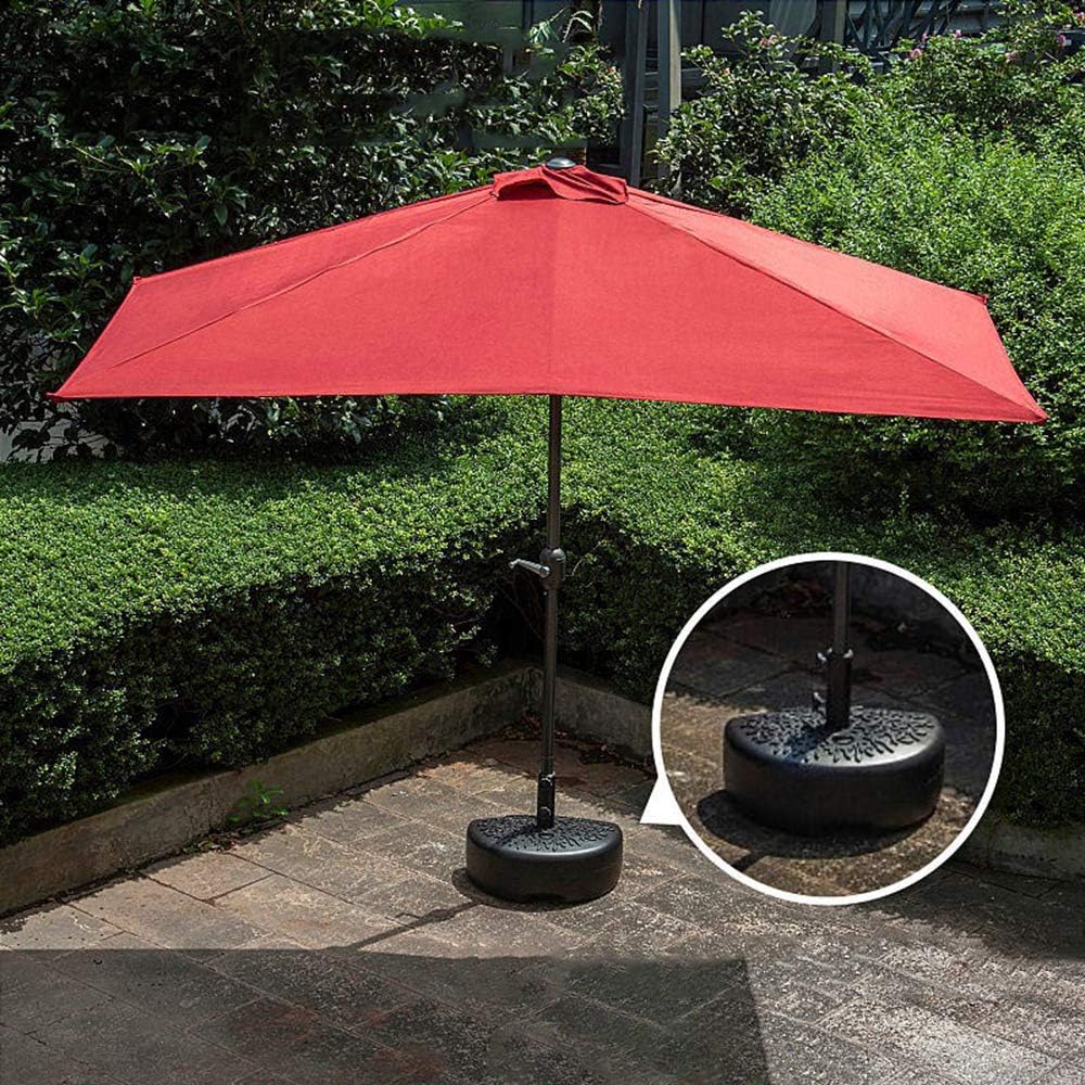 Parasol Outdoor Half Umbrella Garden Parasol2 3x1 2m Patio Semicircular Crank For Small Terrace Balcony Garden Uv Protection Ldfz Amazon Co Uk Garden Outdoors