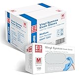 Basic Medical Synmax Vinyl Exam Gloves - Latex-Free