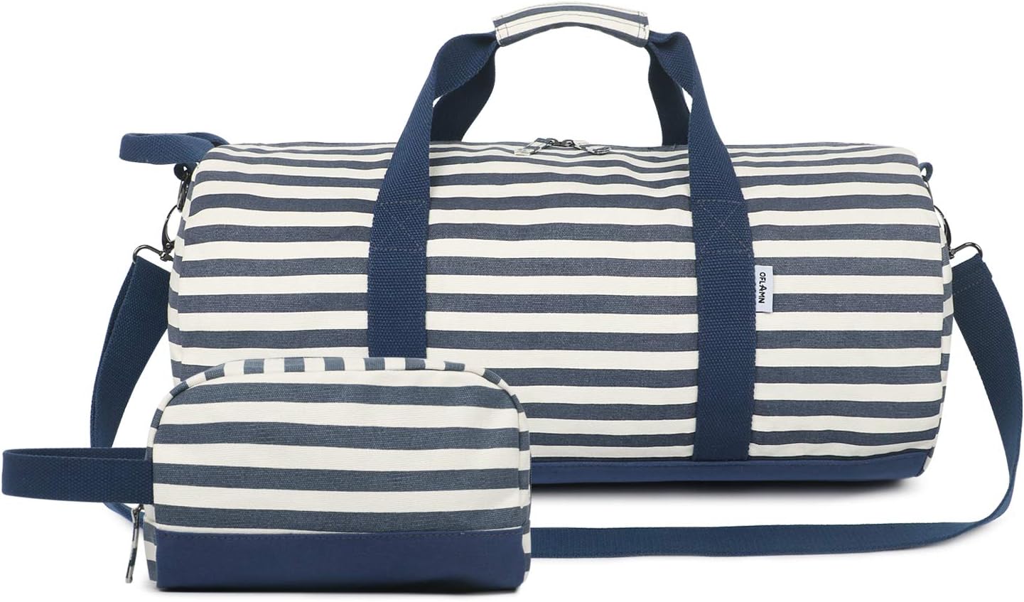 Small Barrel Sports Gym Bag Dance Bag Weekend Bag Overnight Bag Holdall Duffle Bag for Girls, Women, Ladies, Men