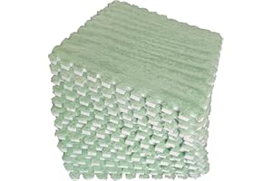 Eluleegc 12pcs 0.6in Thick Interlocking Carpet Squares Puzzle Mat EVA Foam Area Tiled Rug for Baby Play Soft Mats (MintGreen, 11.8in)