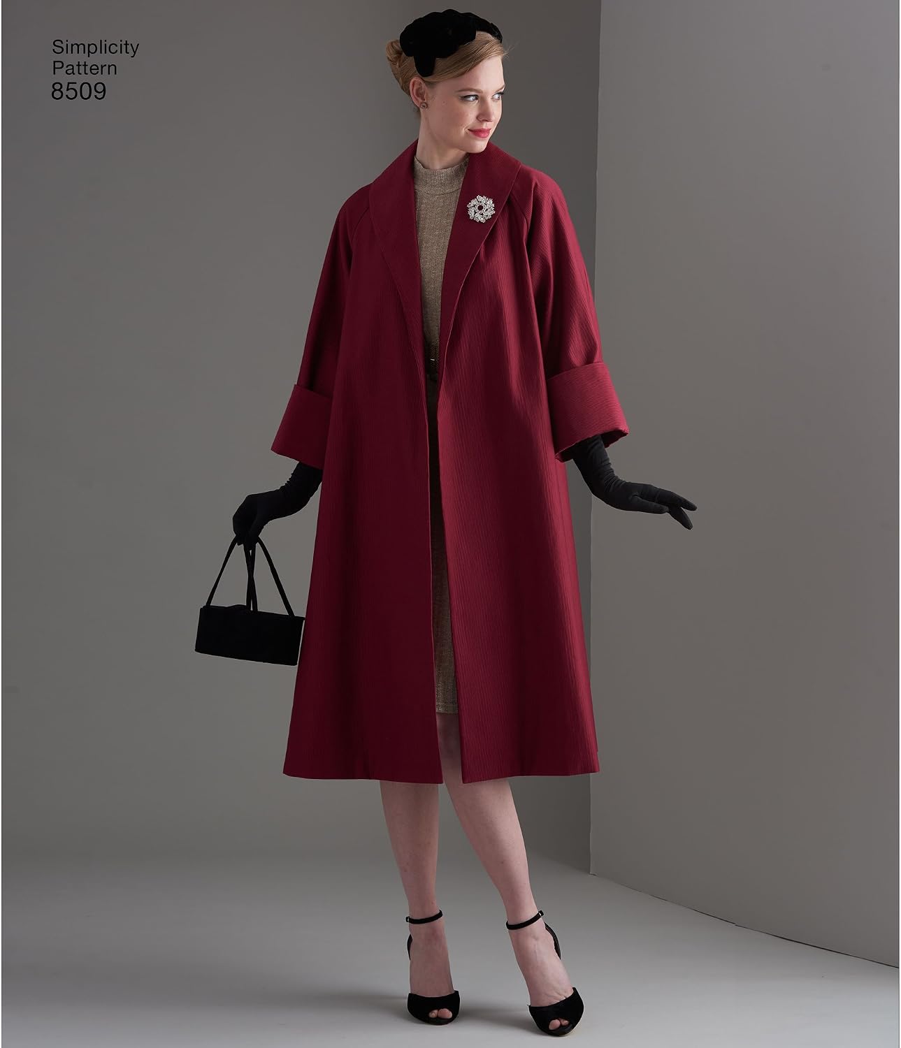 Simplicity Pattern 8509 R5 (14-16-18-20-22) Misses' Vintage Coat or Jacket, Paper, White, 22 x 15 x 1 cm - Image 3