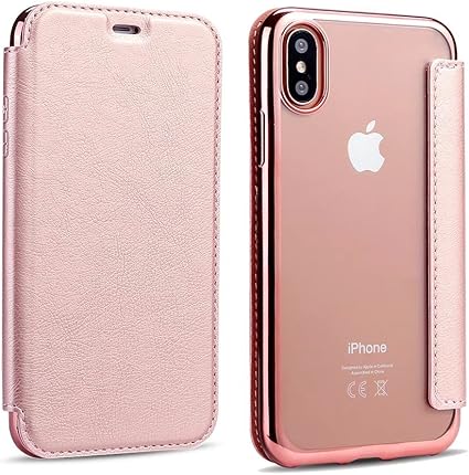 Amazon Co Jp Hellogo Iphoneケース Iphoneカバー 手帳型ケース Iphonex スマホケース 薄型 耐衝撃 軽量 傷防止 携帯カバー カードポケット付き シリコンタイプ 便利 ローズゴールド 家電 カメラ