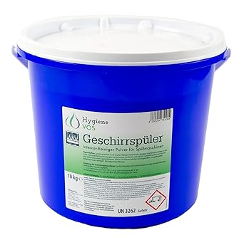 Hygiene Vos Geschirr-Reiniger-Pulver 10 kg. Intensiv Pulverreiniger für alle Spülmaschinen, löst selbst angetrocknete Verschm