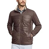 MAELREG Winter Puffer Jackets for Men Full Zip Lightweight Soft Golf Fleece Thermal Winter Coat Mens Jackets Casual Warm