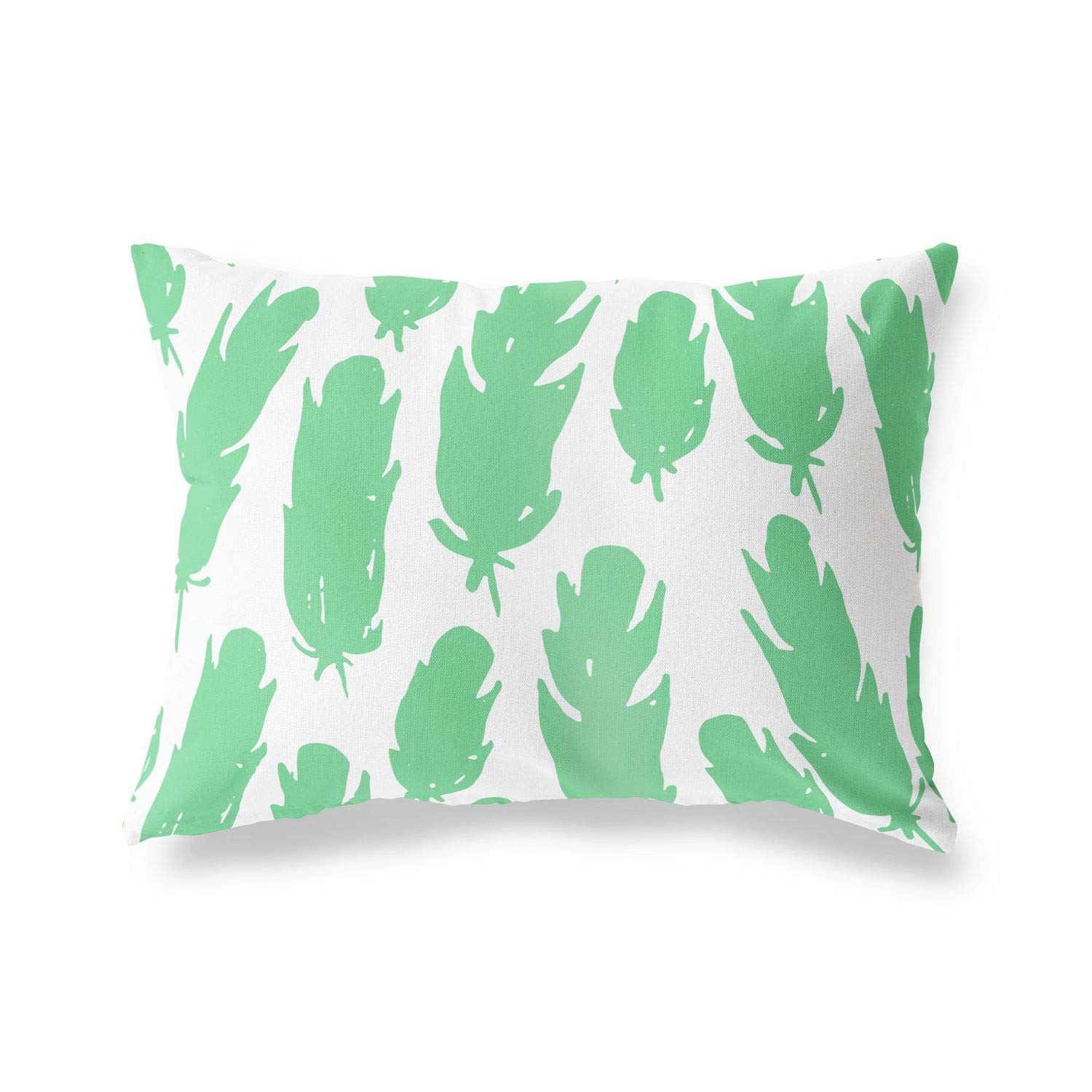 BonaMaison Decorative Cushion Cover, Petrol Green-White Throw Pillow Covers, Home Decorative Pillowcases for Livingroom, Sofa, Bedroom, Size: 45X60 Cm - Designed and Manufactured in Turkey
