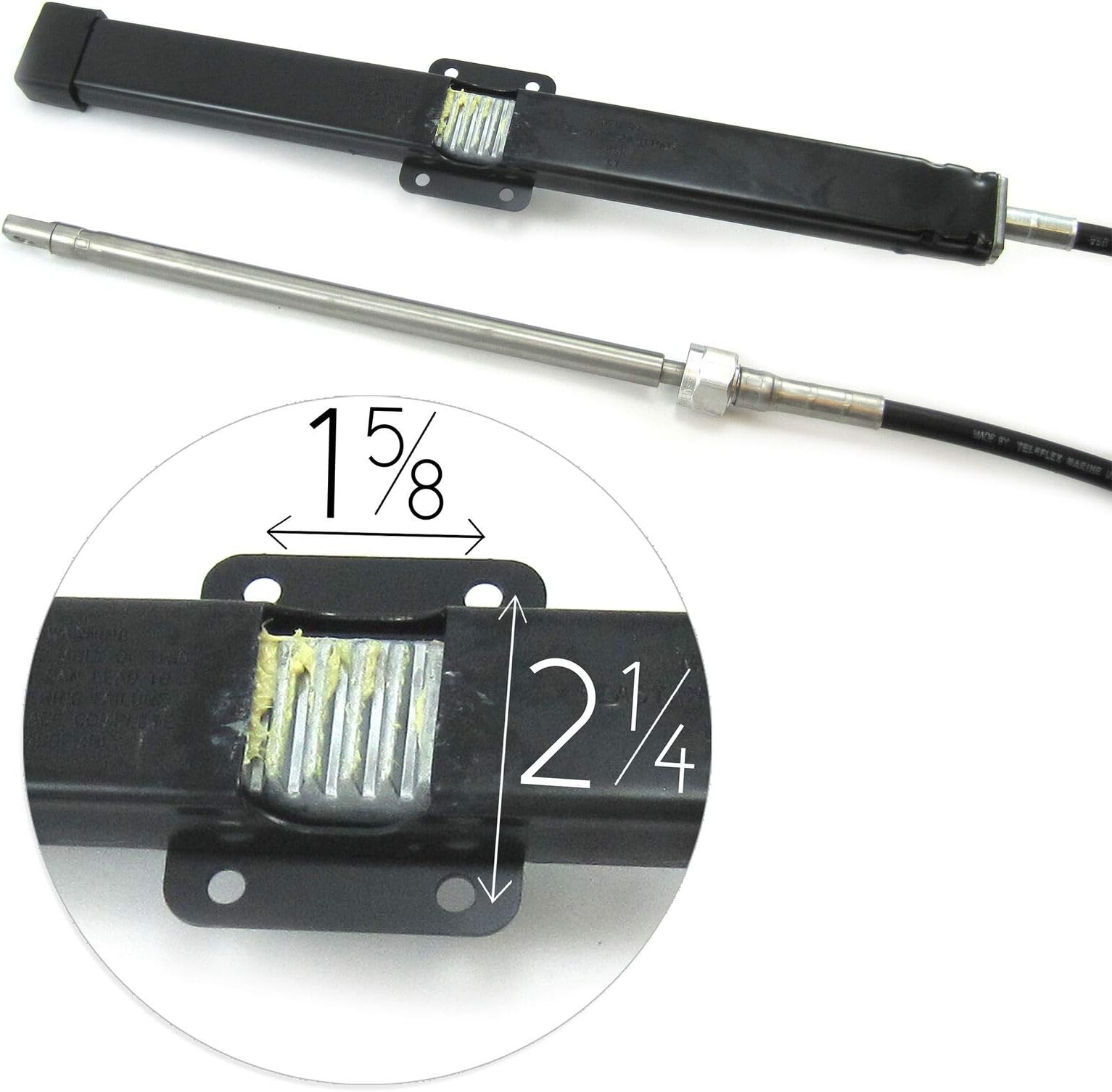 MAREEYA SHOP Sea-Star Teleflex Marine 16 Foot Rack & Pinion Mechanical Steering Cable SH5210P, SH5230P, SH91610P, and SH91630P Rack Steering Helms from 1996 to Date