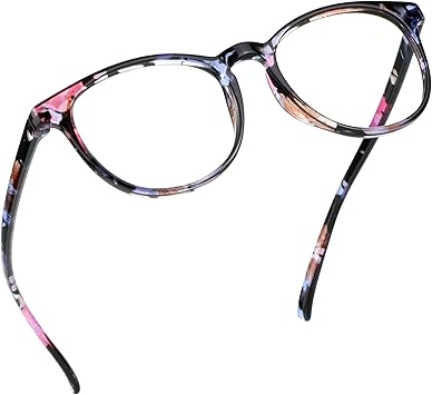 blue light reading glasses with magnification