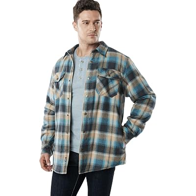 Sherpa Lined Flannel Shirt Jacket, Soft 