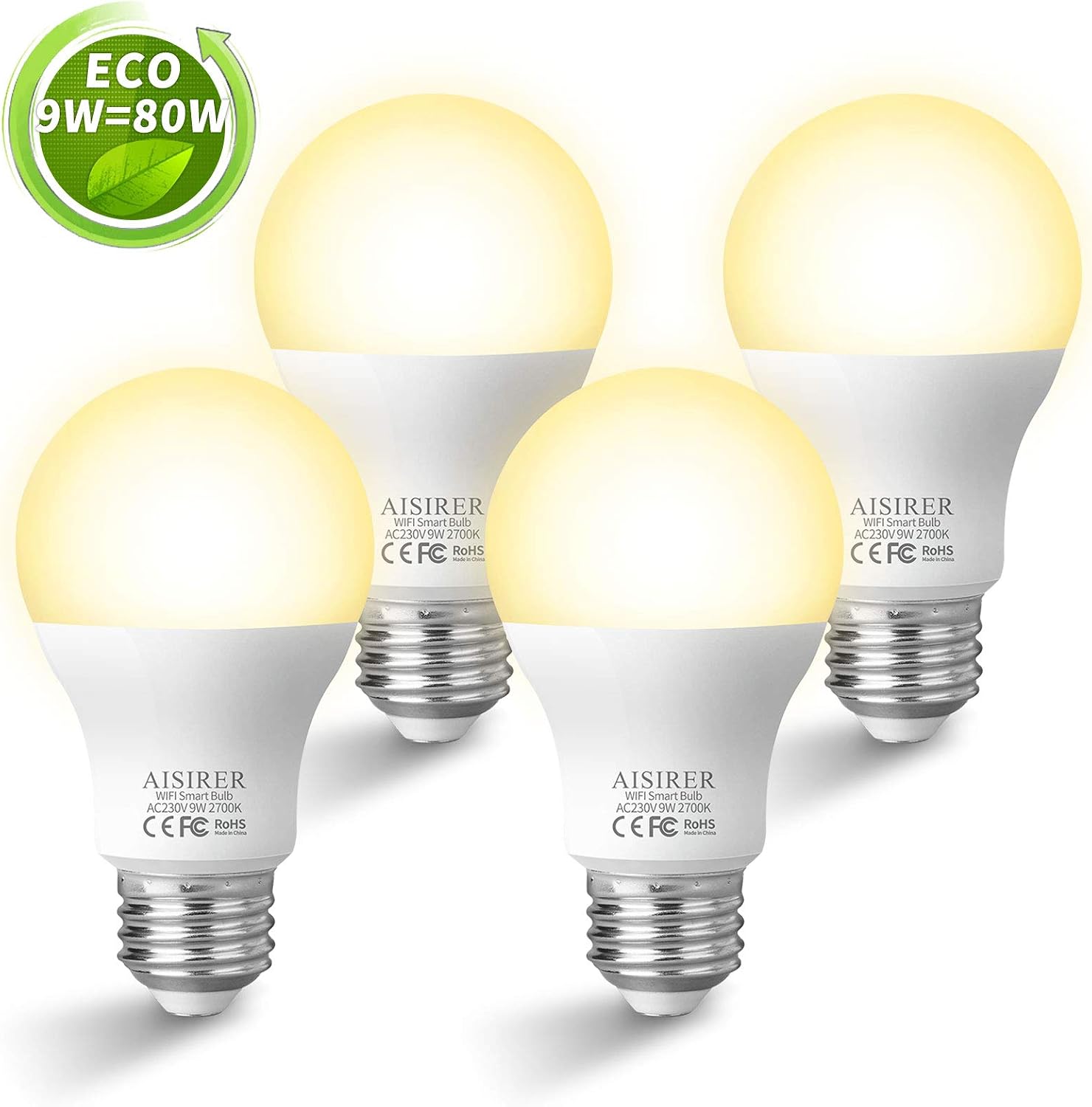 Tapo Ampoule Intelligente WiFi LED E27 Multicolore 2700K-6500K, Dimmable, 8.7 W