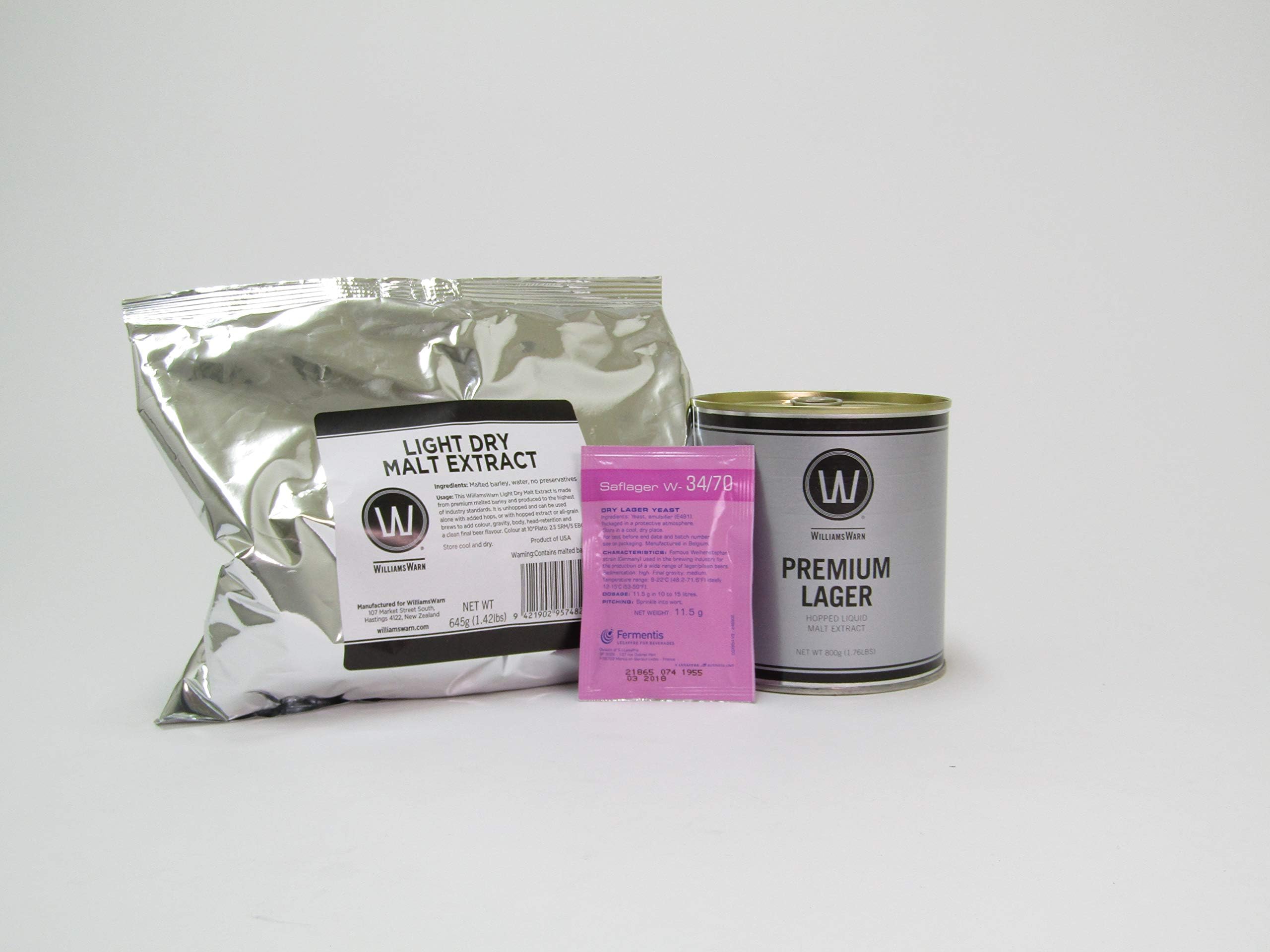 Premium Lager No Boil Complete Beer Kit, Makes 2.6 gallons